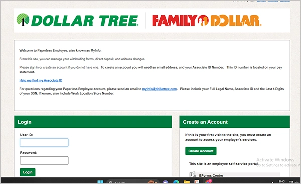 dollar tree compass login