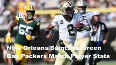 New Orleans Saints vs Green Bay Packers Match Player Stats